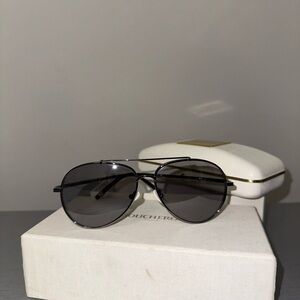 Boucheron women’s Black Aviator Sunglasses